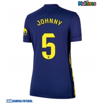 Camisa de Futebol Atletico Madrid Johnny Cardoso #5 Equipamento Secundário Mulheres 2025-26 Manga Curta